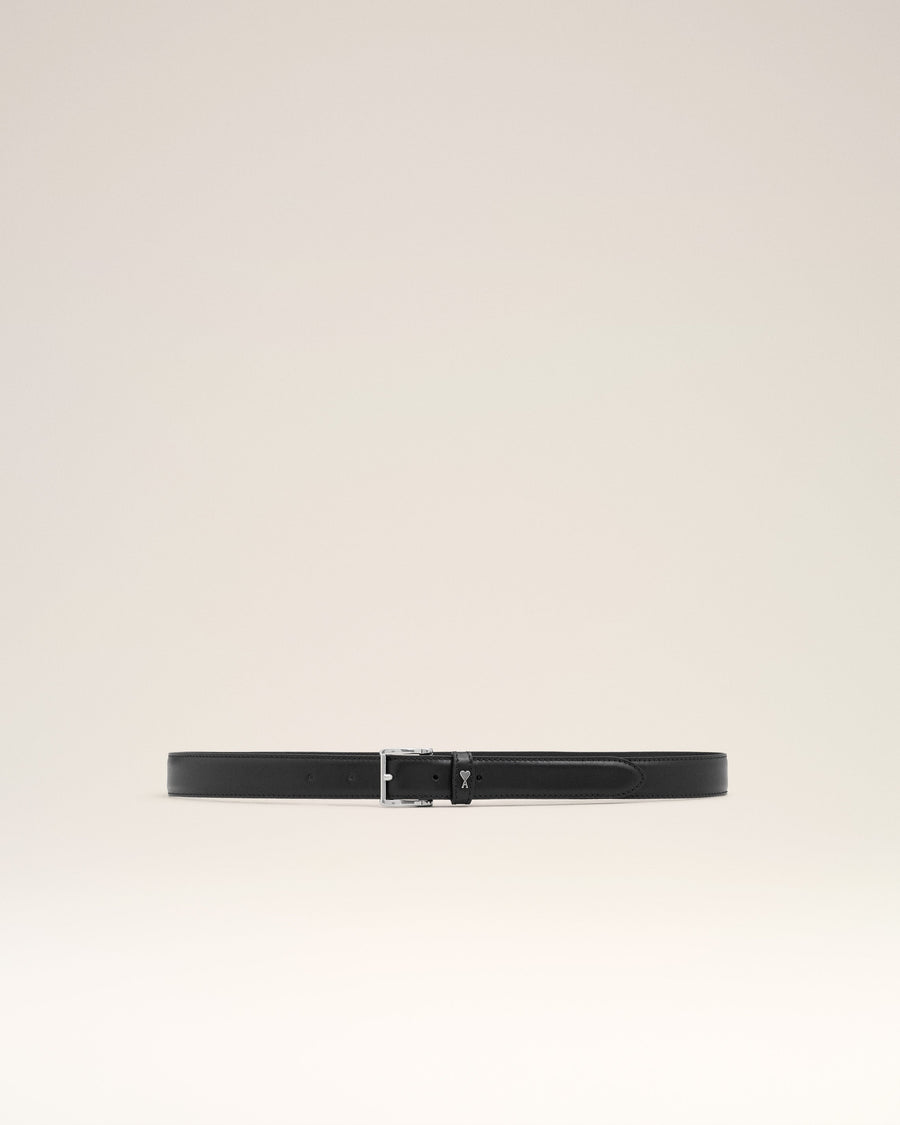Black Smooth Leather Paris Paris 25 Mm Belt