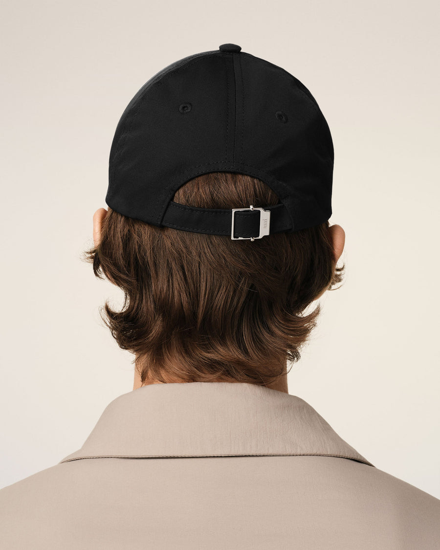 Black Twill Ami de Coeur Stud Cap