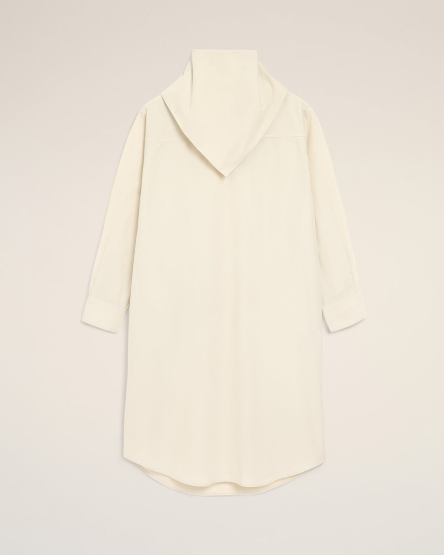 White Cotton Bandana Midi Dress