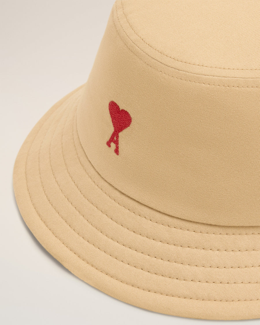 Red Ami de Coeur Embroidery Bucket Hat