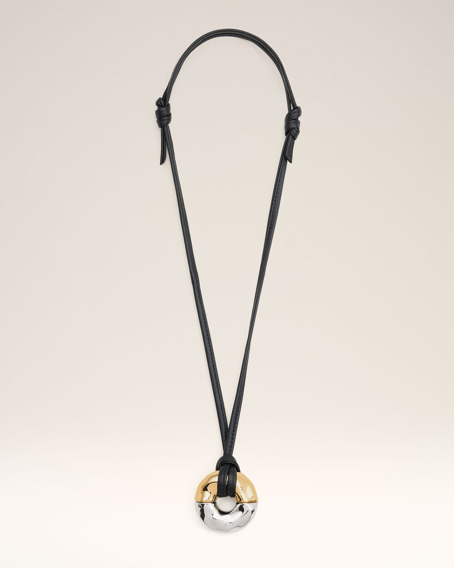 Gold Brass Dune Necklace