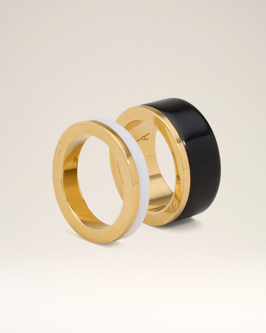 Gold Brass Rivage Ring