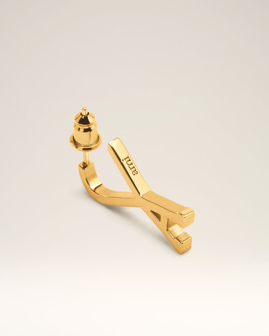 Gold Brass Small Ami De Coeur Hoop