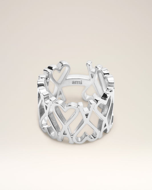 Silver Brass Ami de Coeur Ring