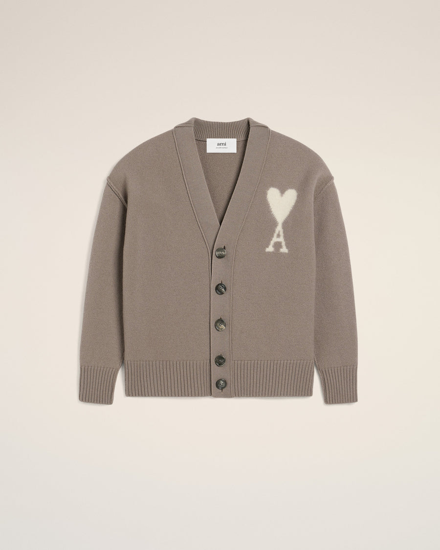 Taupe Wool Ami de Coeur Cardigan