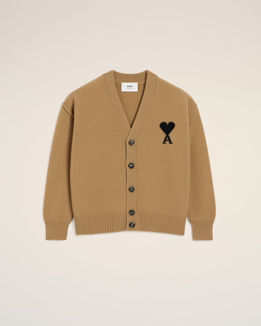 Brown Wool Ami De Coeur Cardigan
