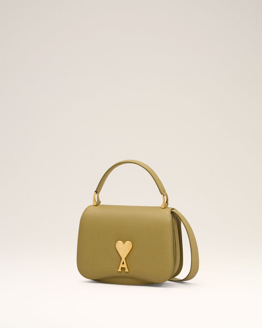 Yellow Leather Top Handle Paris Paris Bag