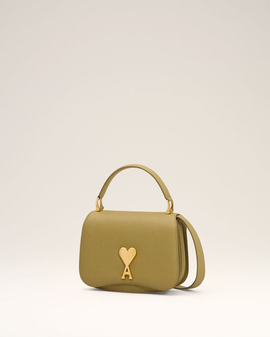 Yellow Leather Top Handle Paris Paris Bag
