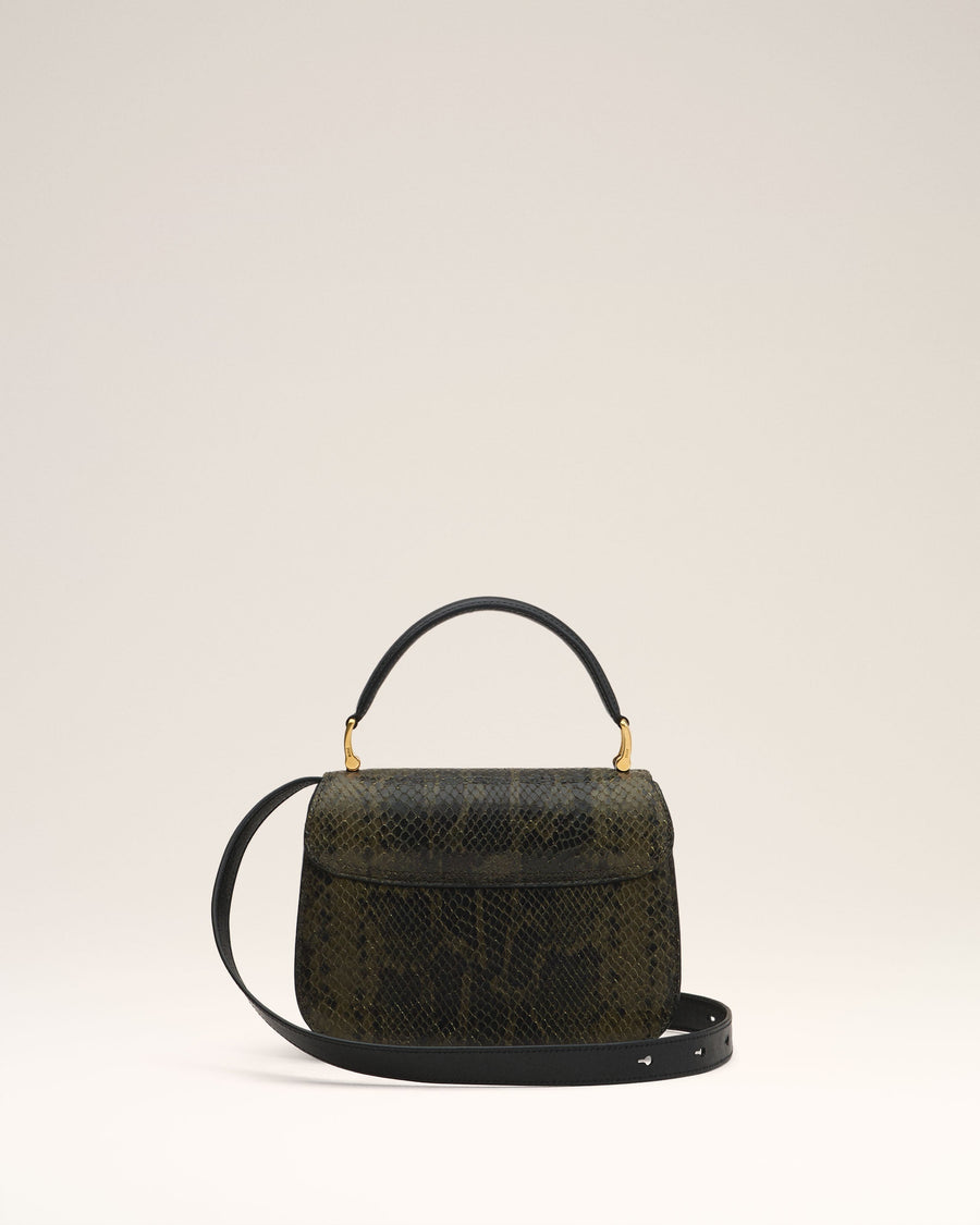 Green Leather Top Handle Paris Paris Bag