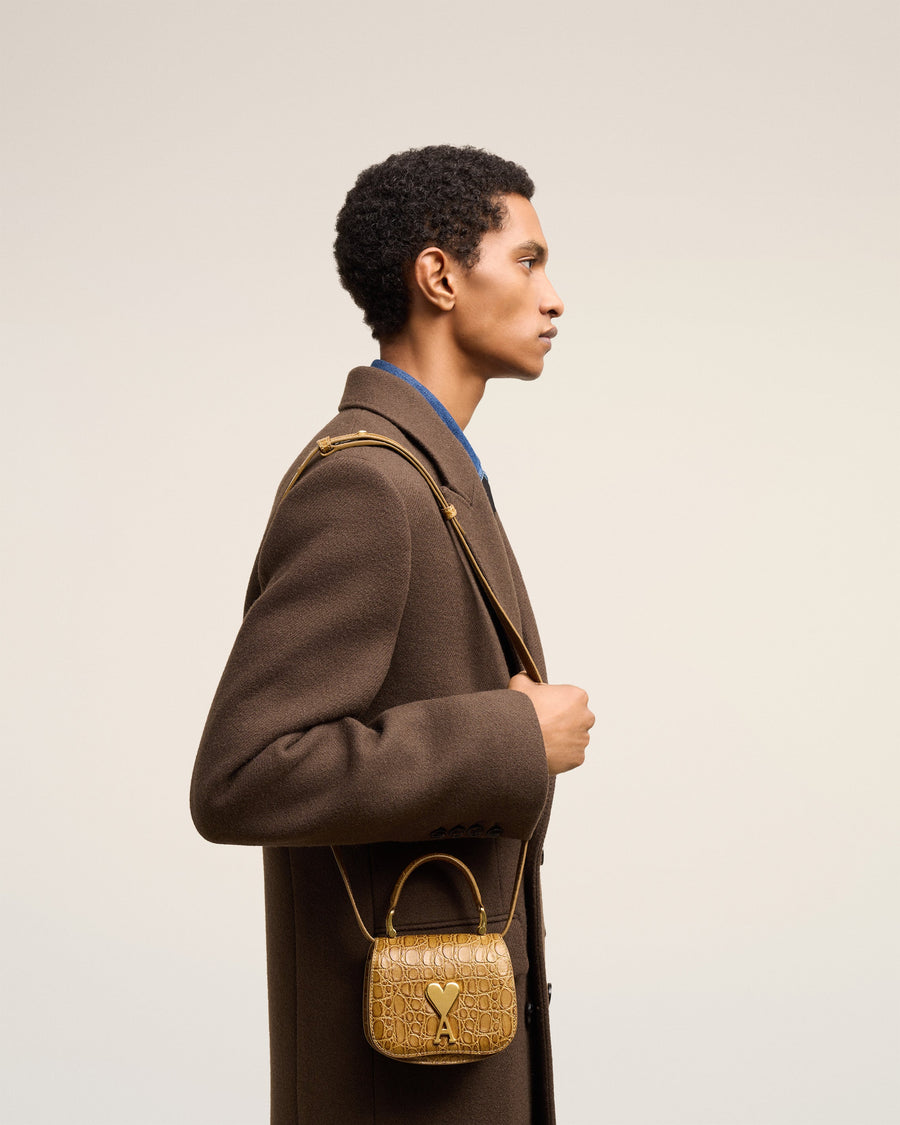 Brown Leather Paris Paris Nano Bag