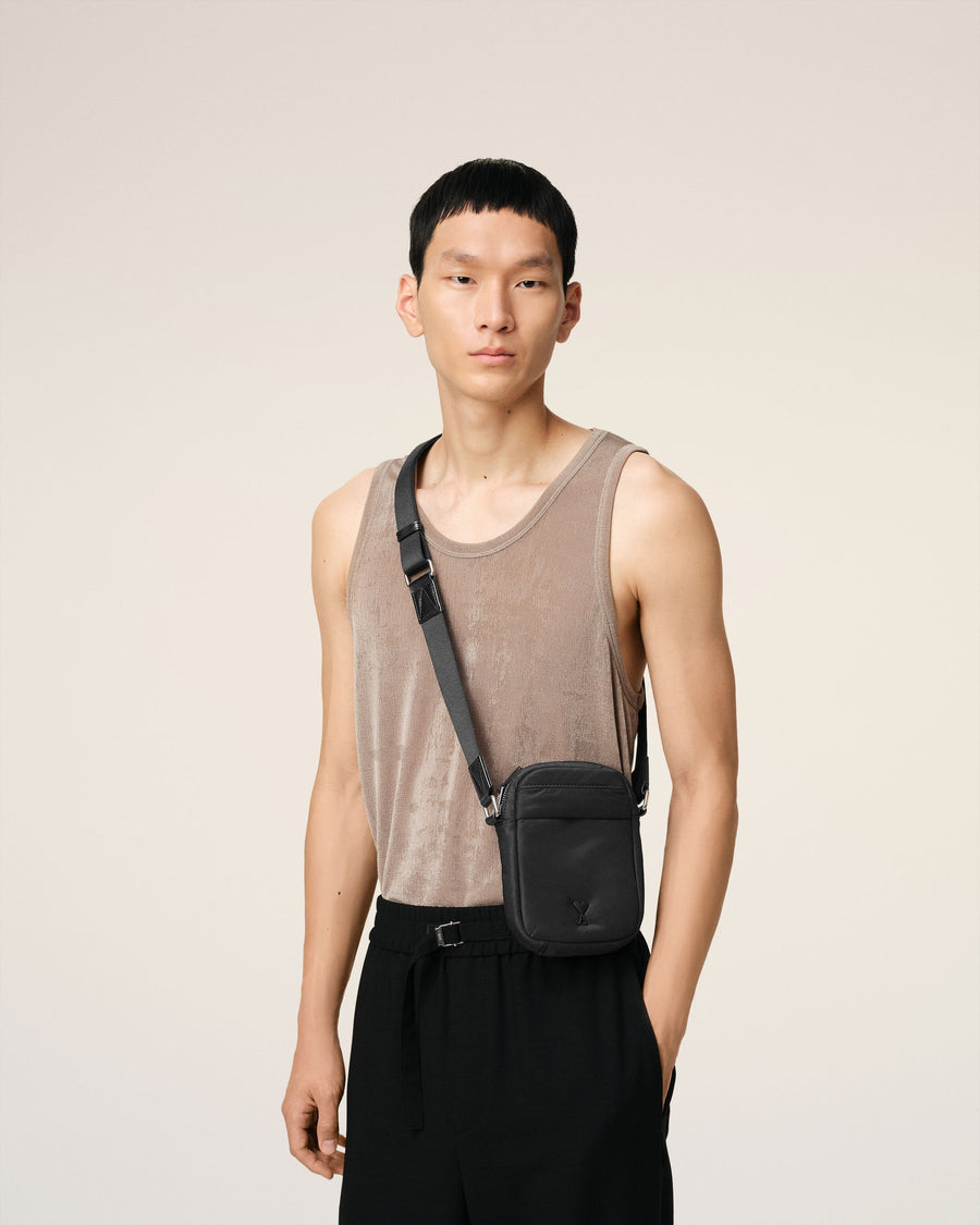 Black Small Ami de Coeur Crossbody Bag