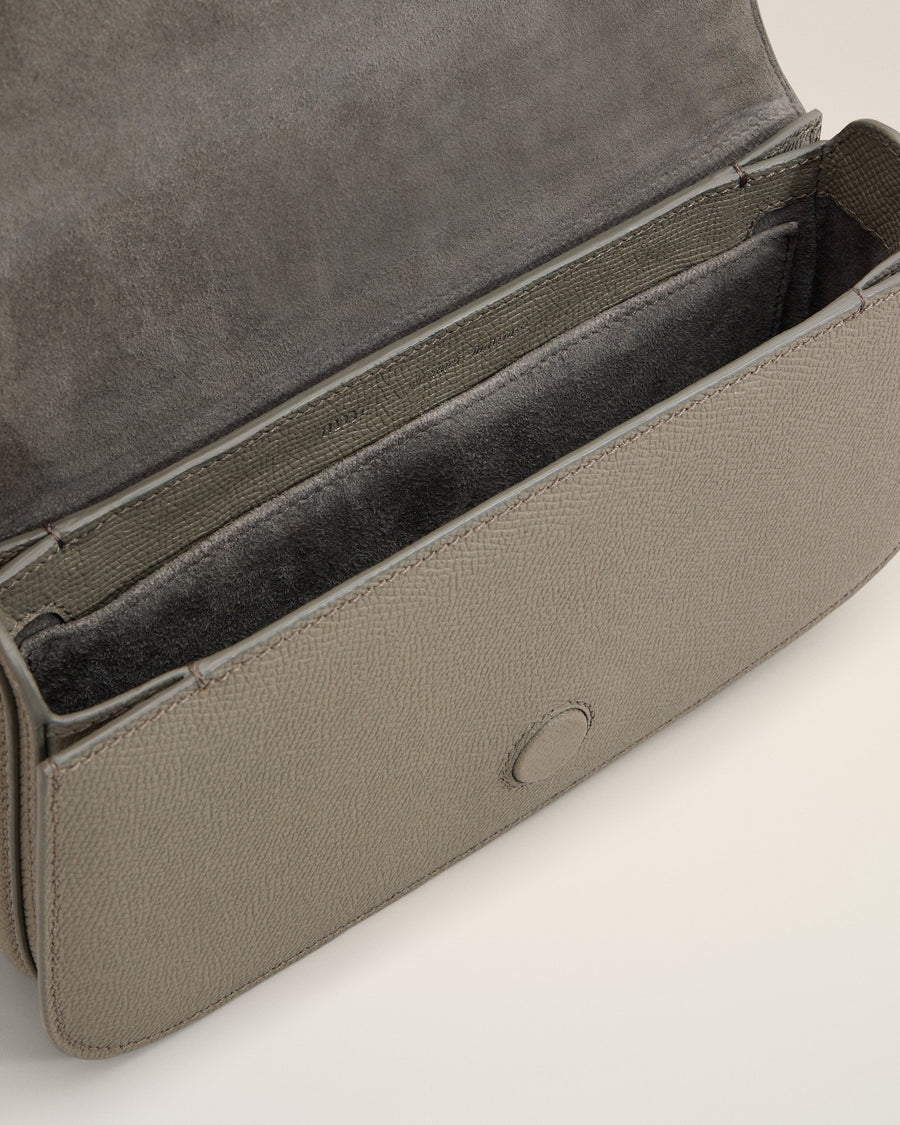 Grey Leather Crossbody Paris Paris Bag