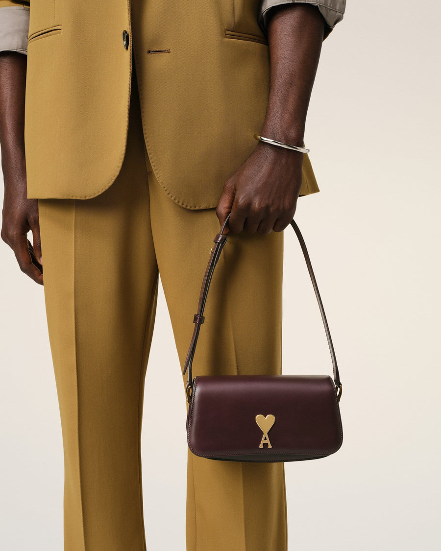 Burgundy Leather Shoulder Bag Paris Paris Bag