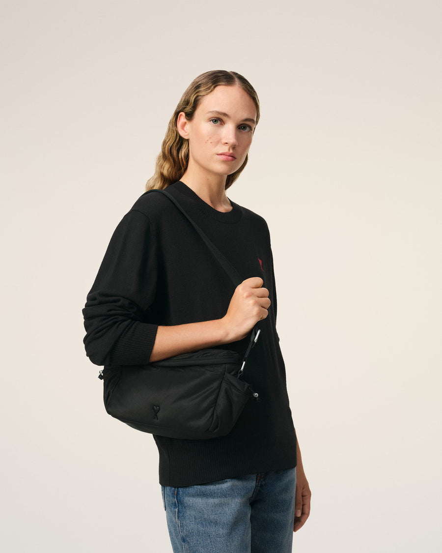 Black Ami de Coeur Messenger Bag