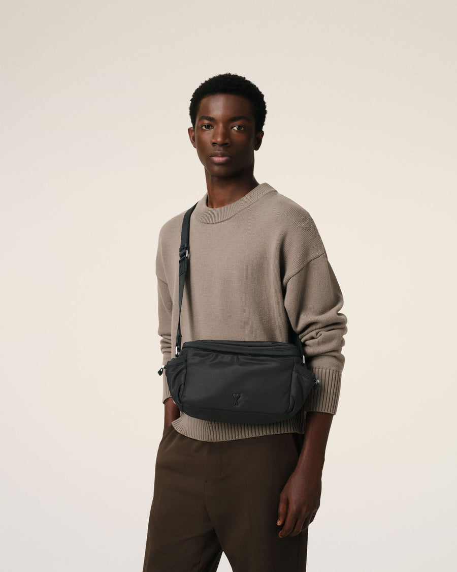 Black Ami de Coeur Messenger Bag