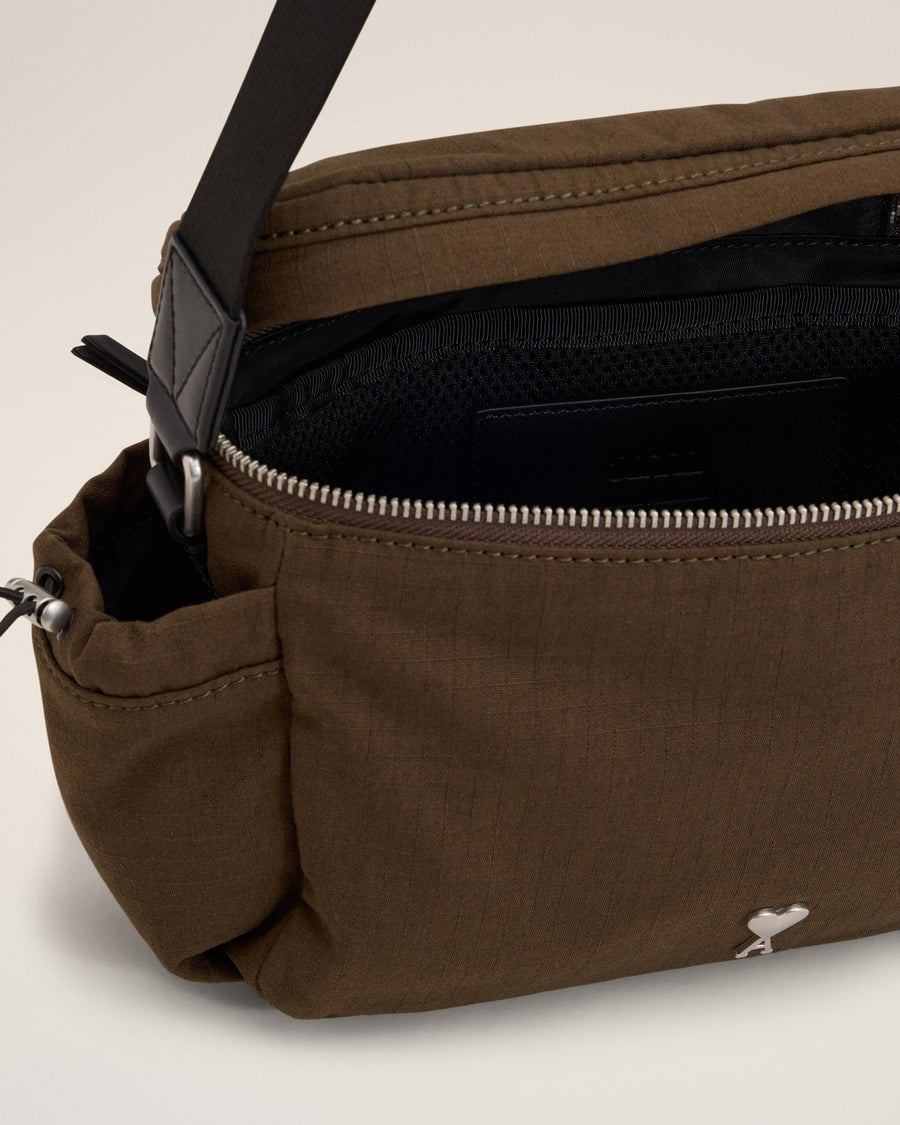 Green Canvas Ami de Coeur Messenger Bag