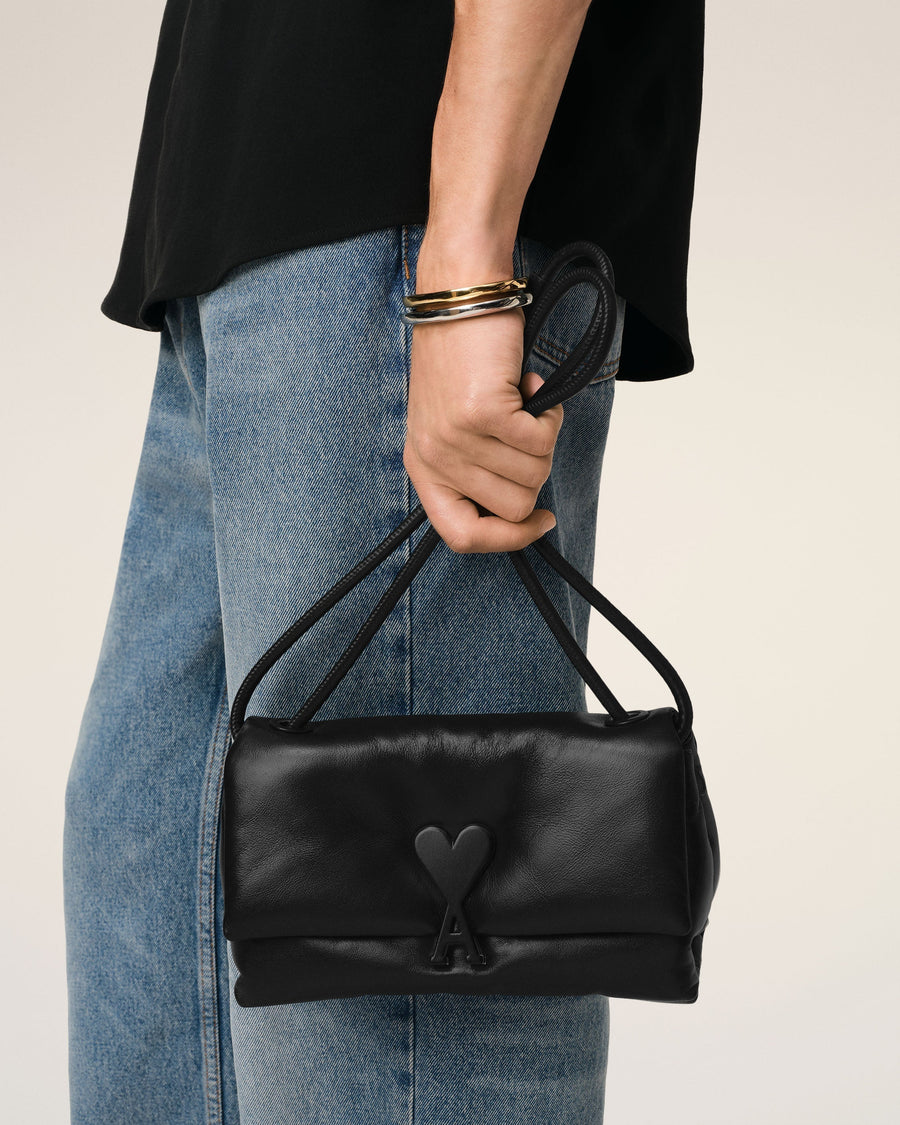 Black Smooth Leather Voulez Vous Bag