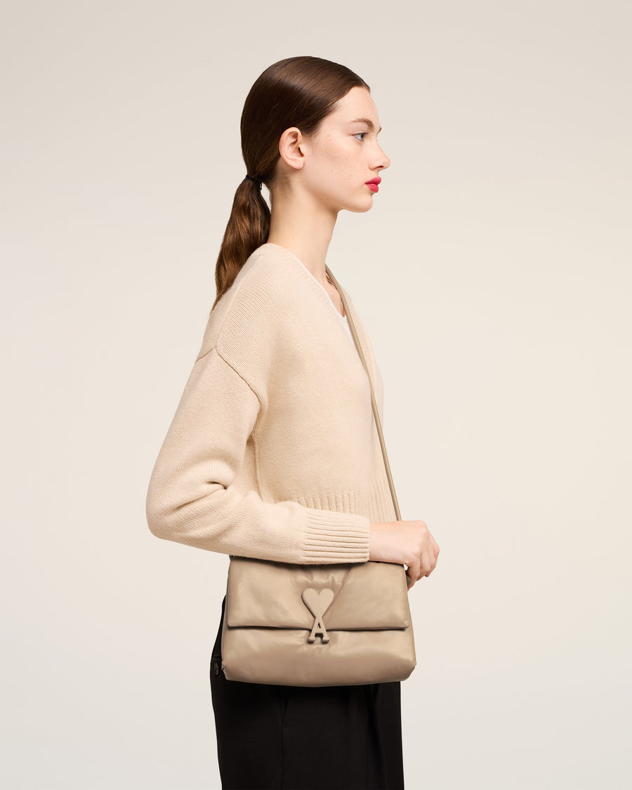 Beige Leather Voulez-Vous Bag