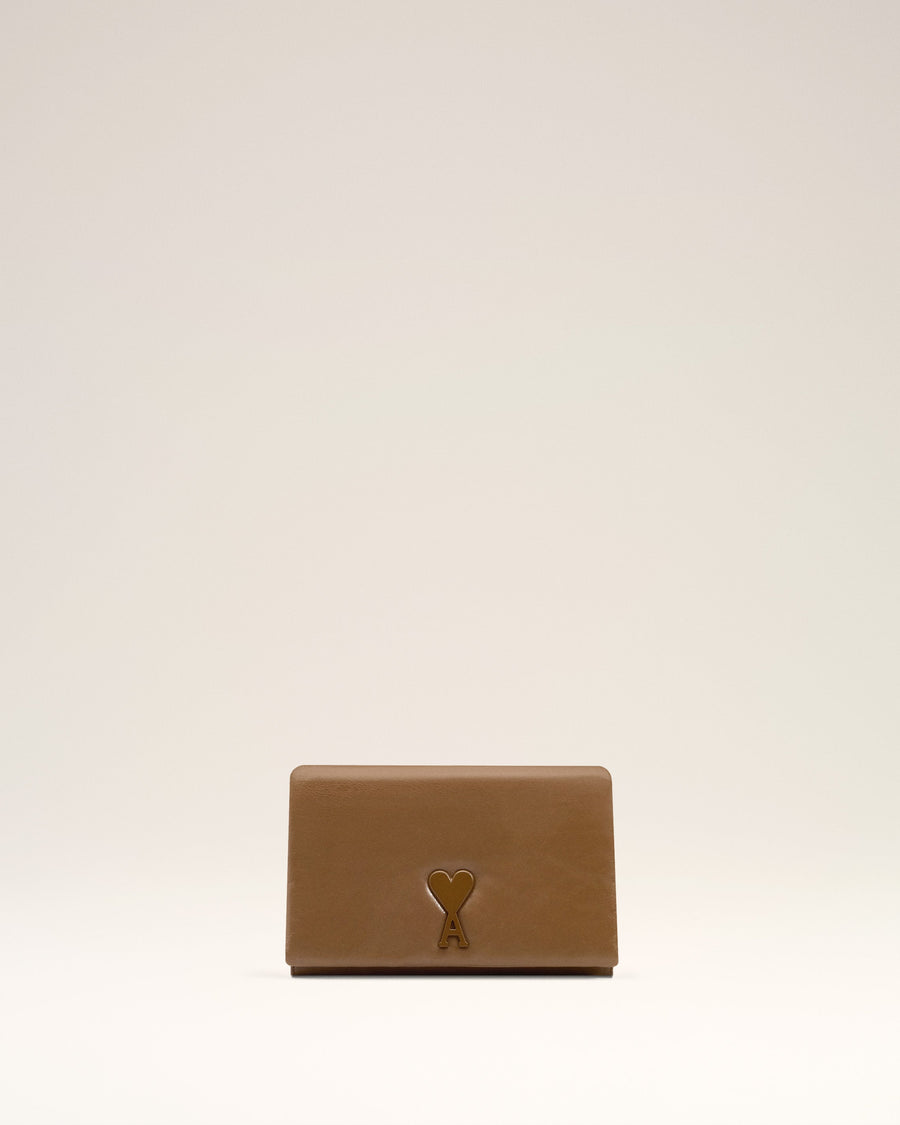 Brown Smooth Leather Voulez Vous Wallet Strap