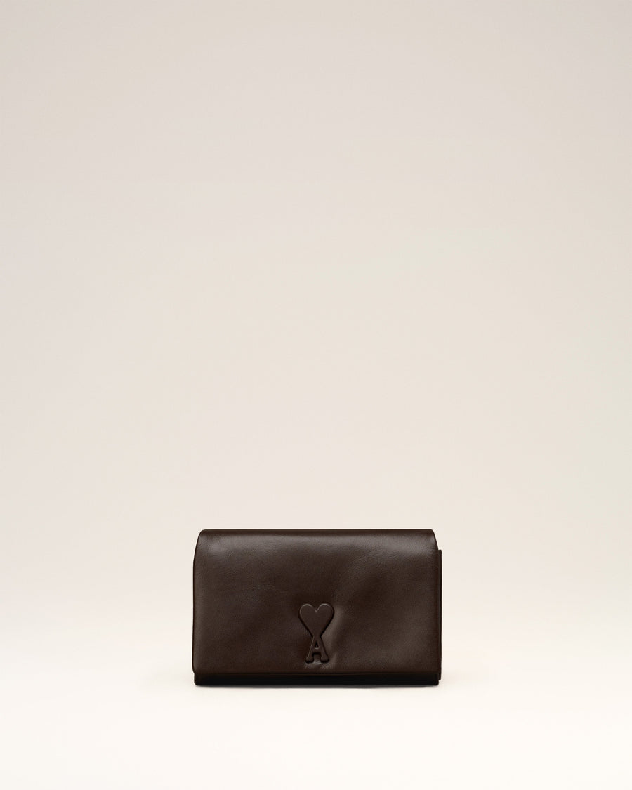 Brown Leather Voulez-Vous Wallet Strap