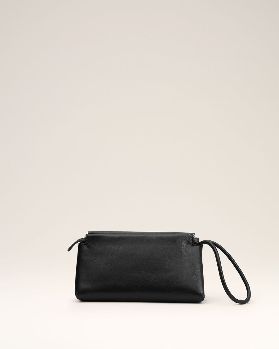Black Leather Voulez-Vous Pouch