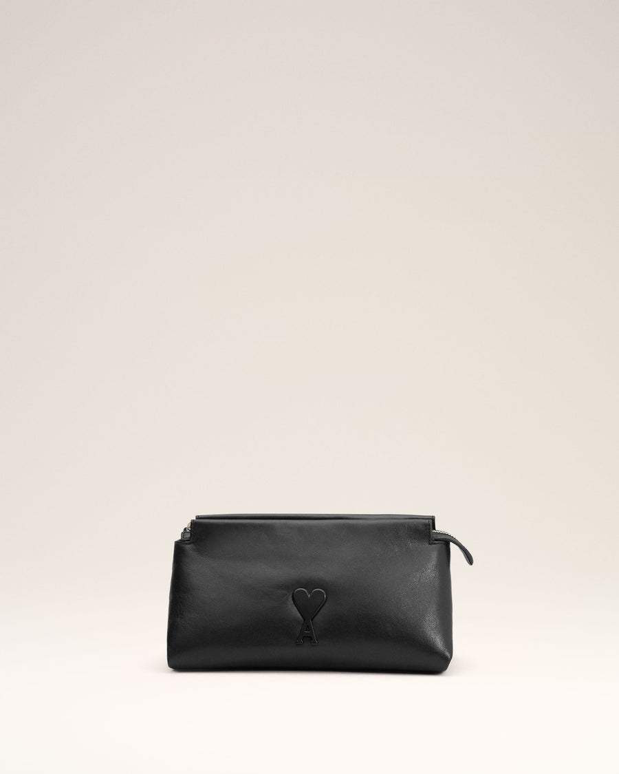 Black Leather Voulez-Vous Pouch