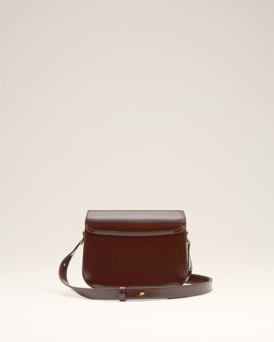 Burgundy Glazed Leather Paris Paris Bag