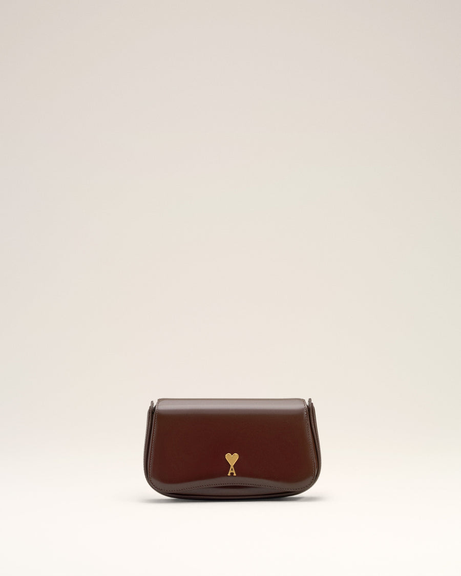 Burgundy Glazed Leather Small Crossbody Paris Paris Bag