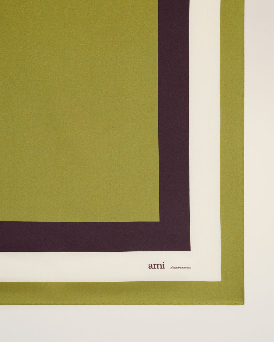 Khaki Silk Tricolor Bandana