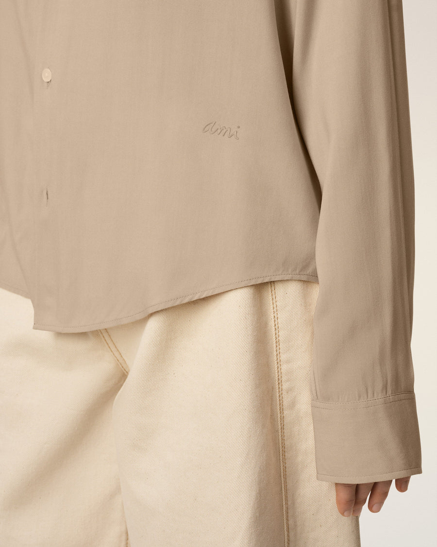 Beige Ami Boxy Shirt