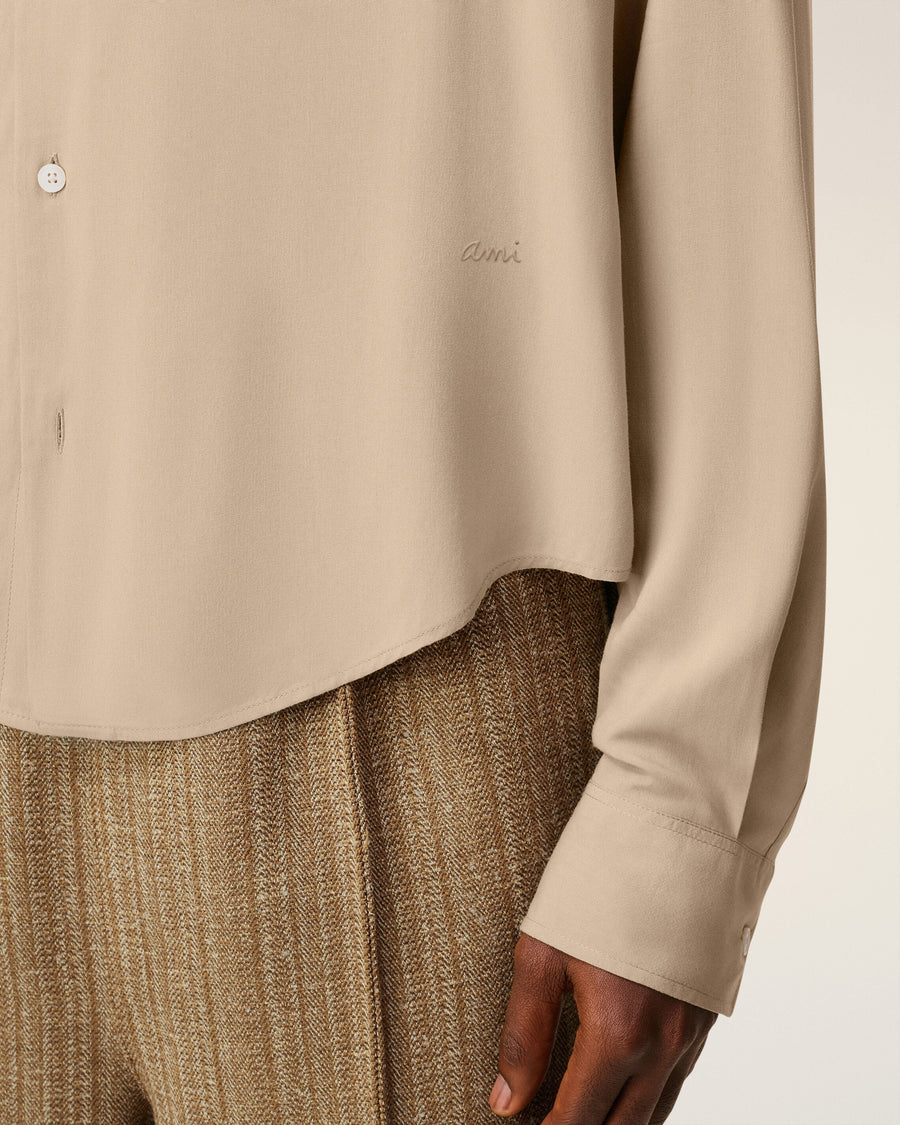 Beige Ami Boxy Shirt