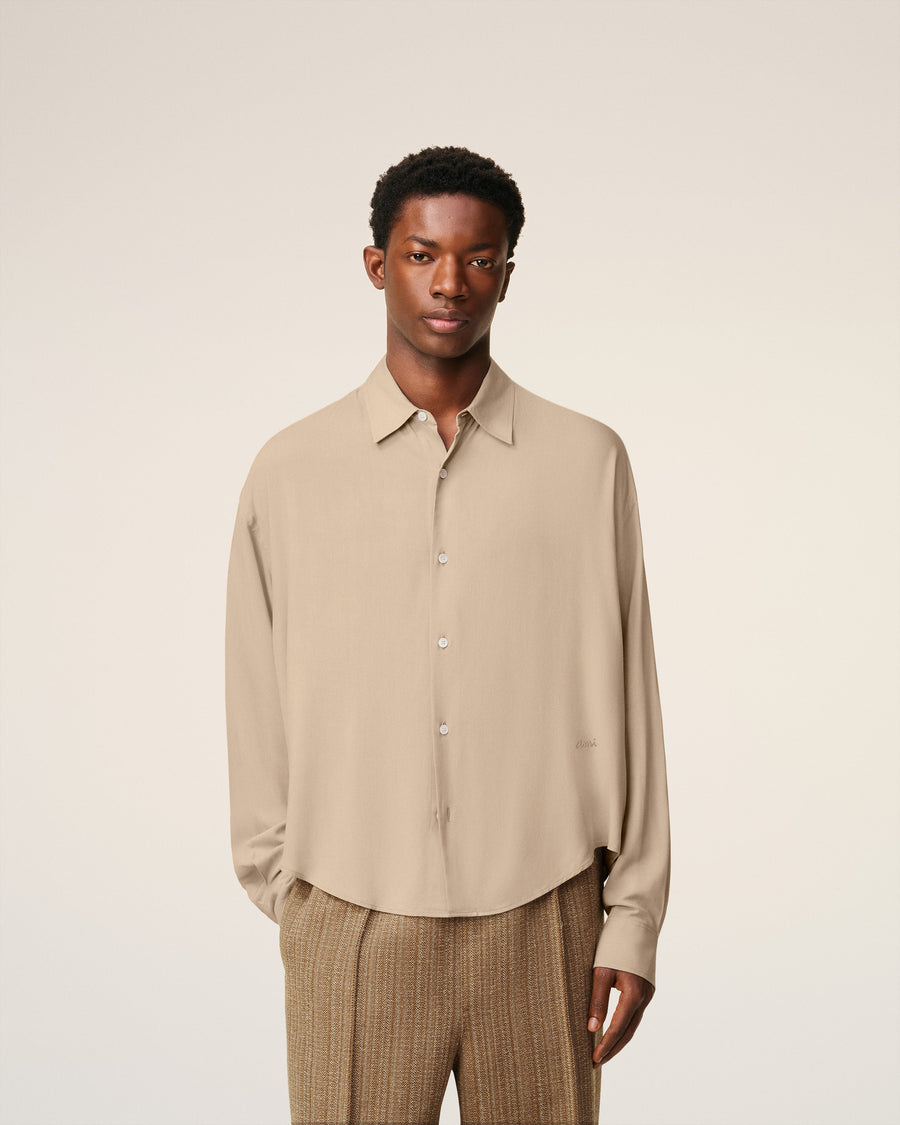 Beige Ami Boxy Shirt