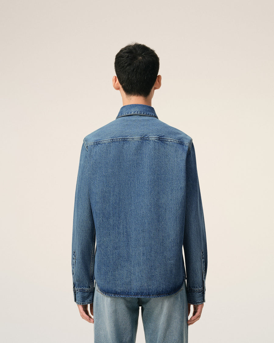 Blue Denim Cotton Ami De Coeur Shirt