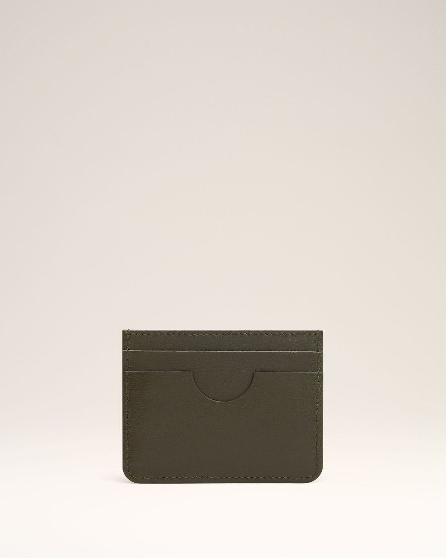 Green Leather Ami de Coeur Card Holder