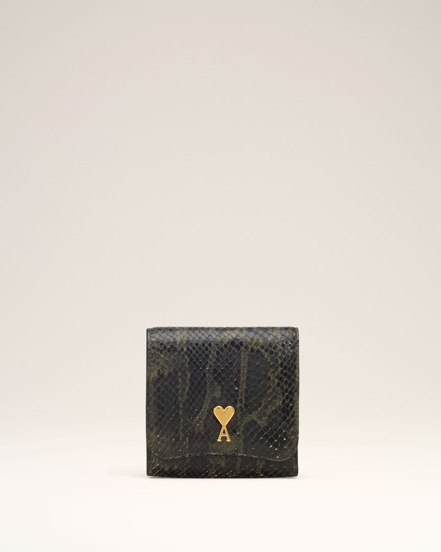 Green Leather Paris Paris Wallet