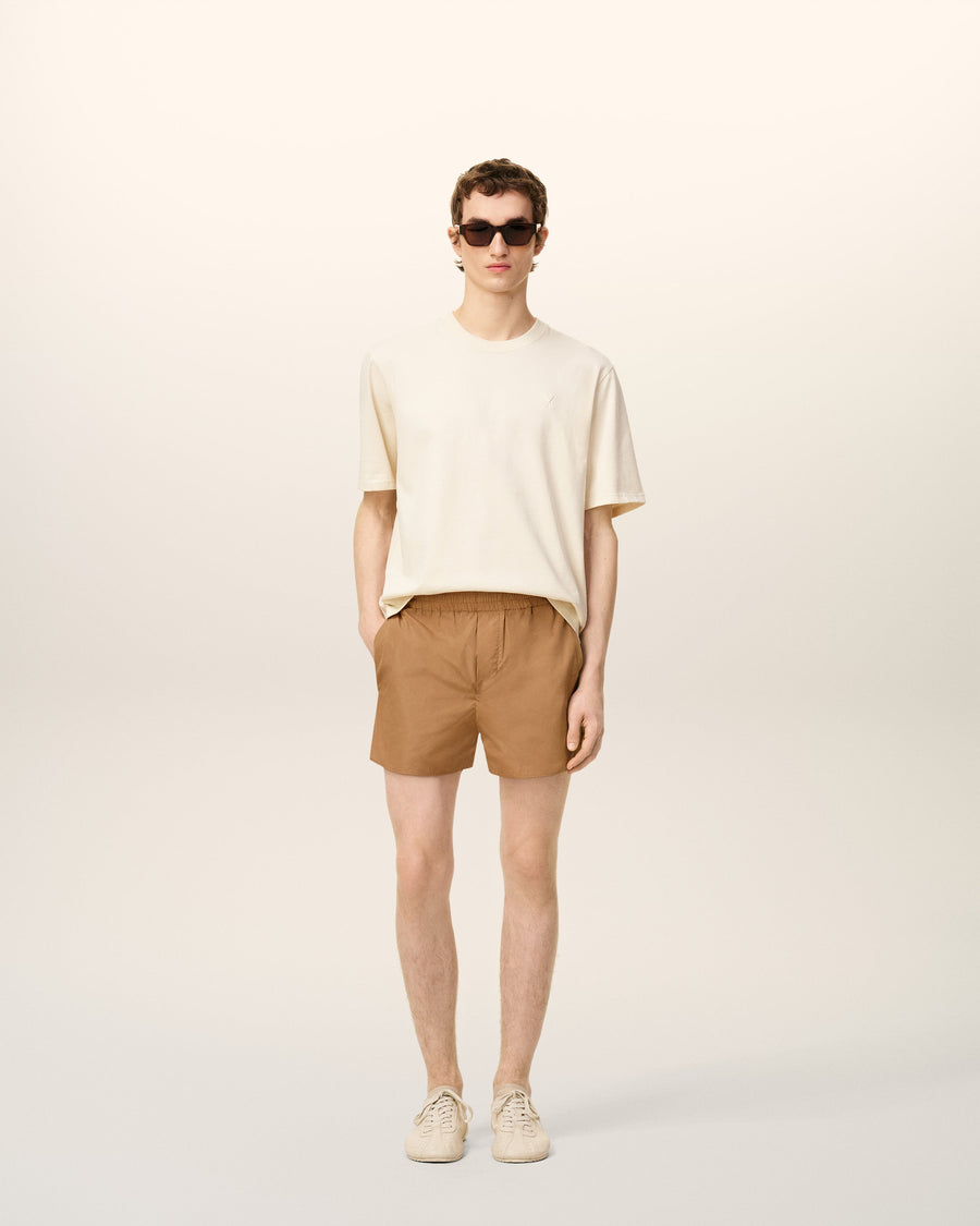 Brown Taffetas Short