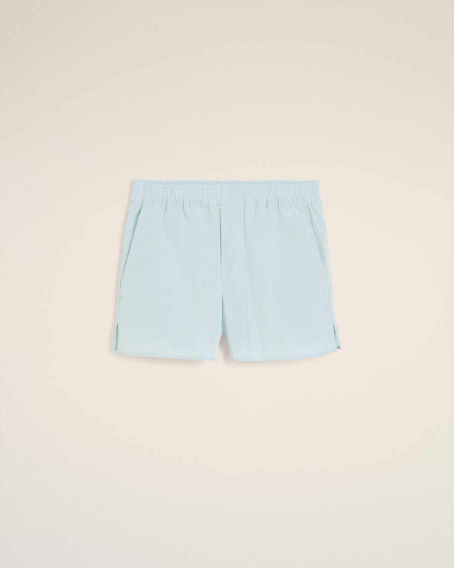 Blue Taffetas Short