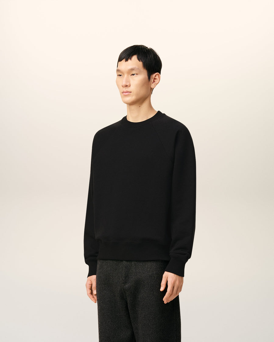 Black Cotton Ami De Coeur Sweatshirt