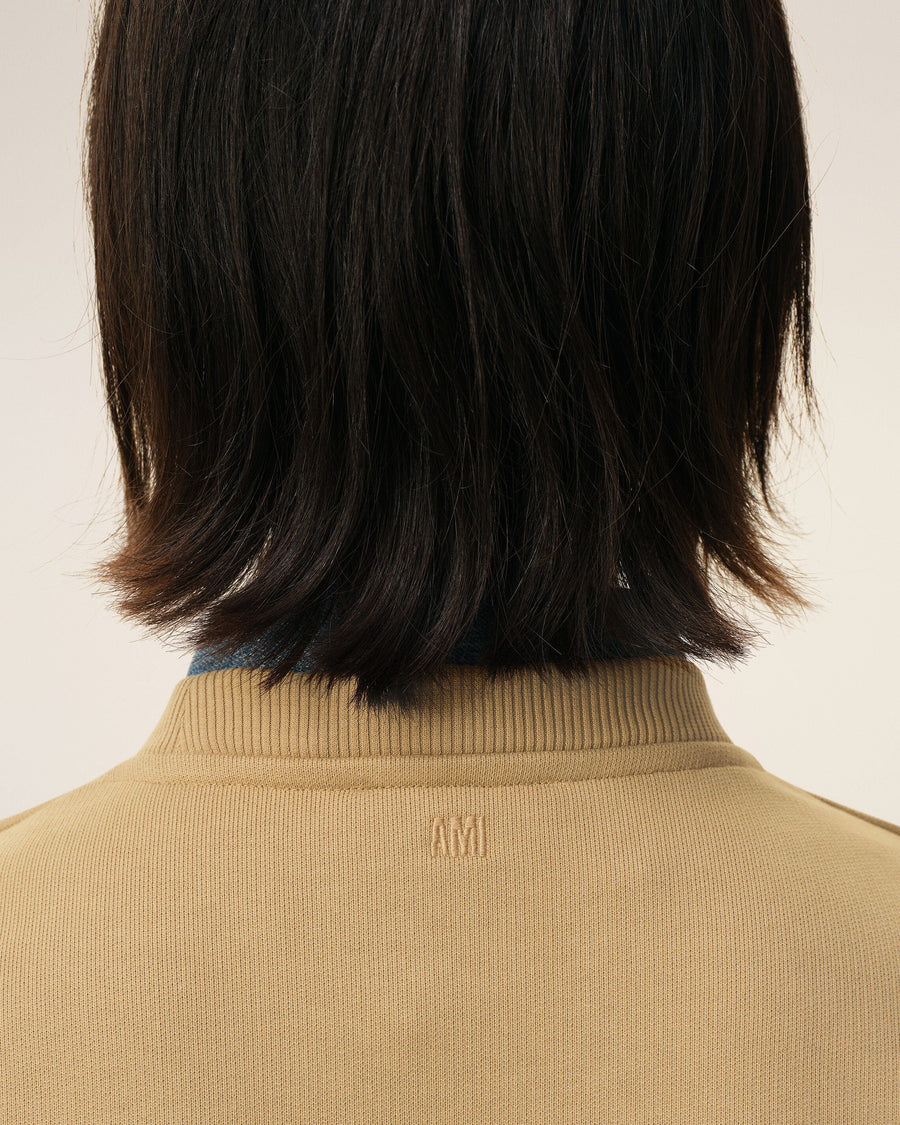 Beige Cotton Ami De Coeur Sweatshirt