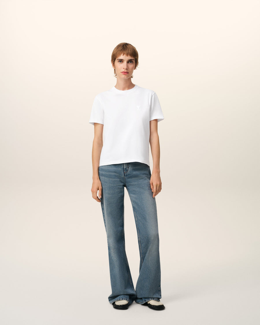 White Cotton Ami de Coeur T-shirt