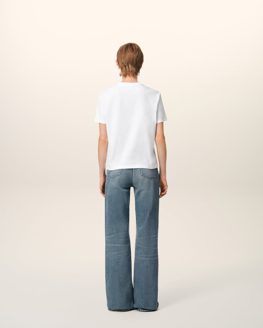 White Cotton Ami de Coeur T-shirt