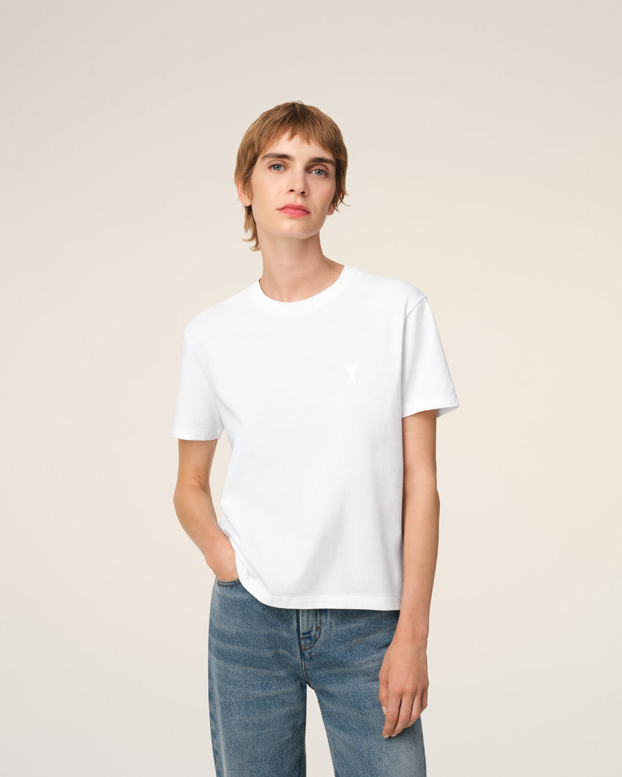 White Cotton Ami de Coeur T-shirt
