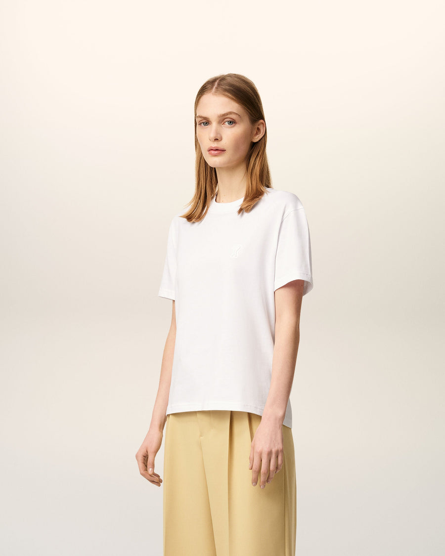 White Organic Cotton Ami De Coeur T-shirt