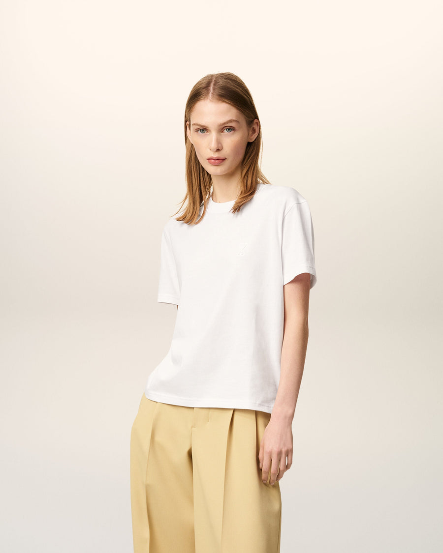 White Organic Cotton Ami De Coeur T-shirt