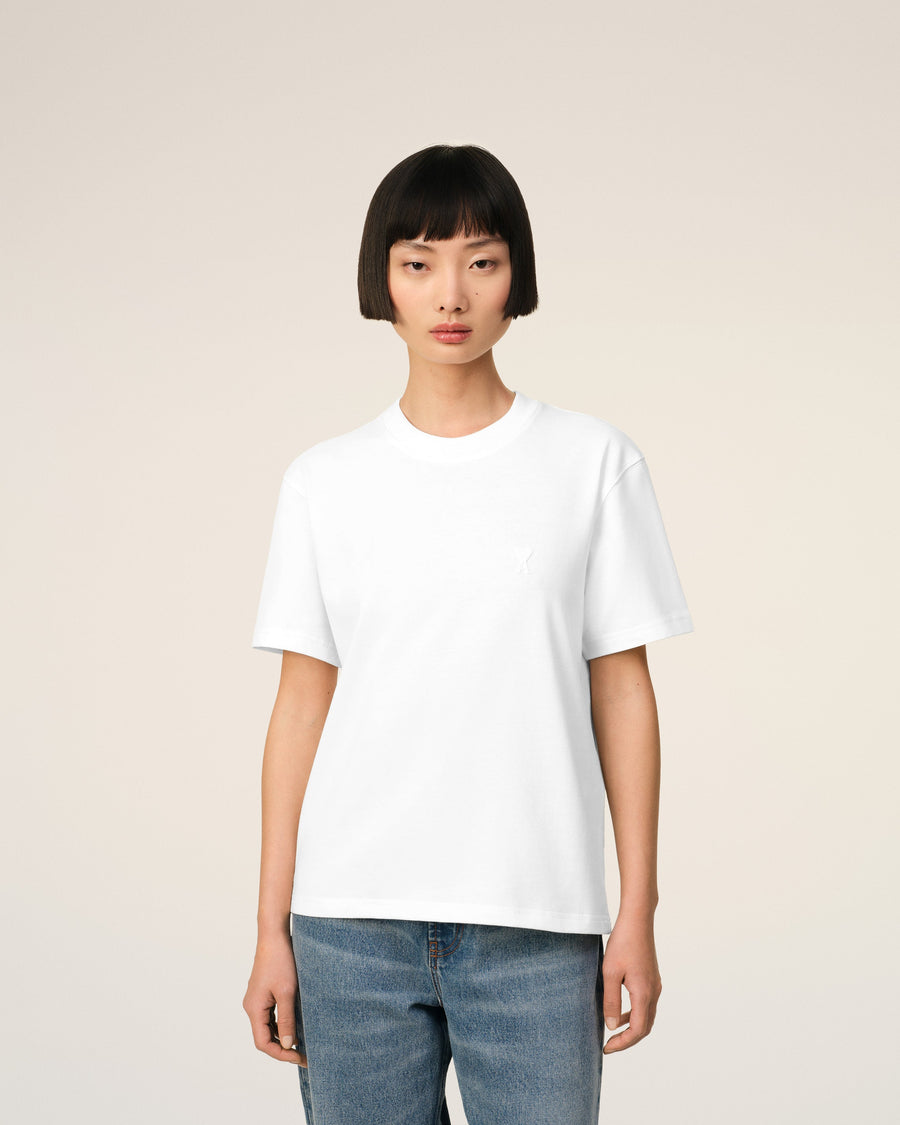 White Cotton Ami de Coeur T-shirt