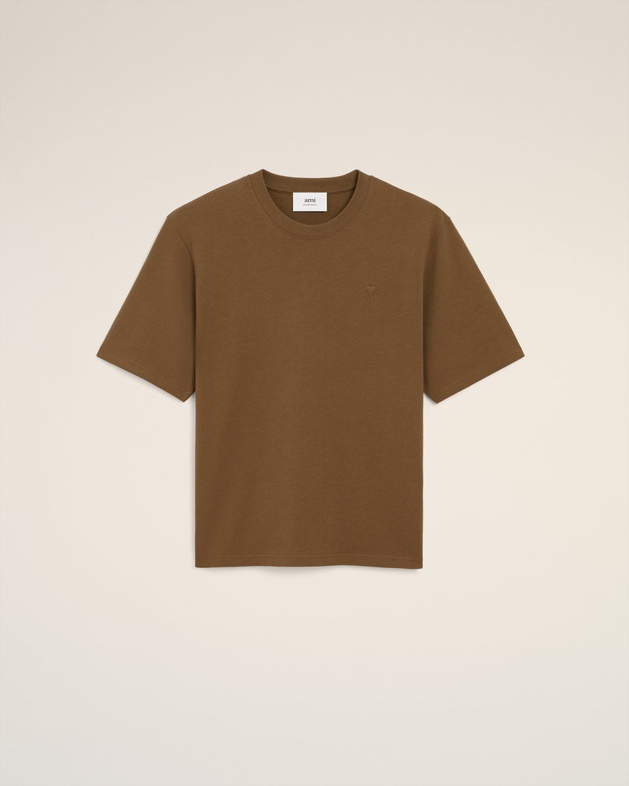 Brown Cotton Ami De Coeur T-shirt