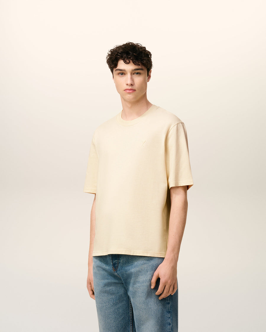 White Cotton Ami De Coeur T-shirt