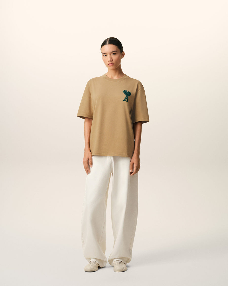 Beige Cotton Ami De Coeur T-shirt