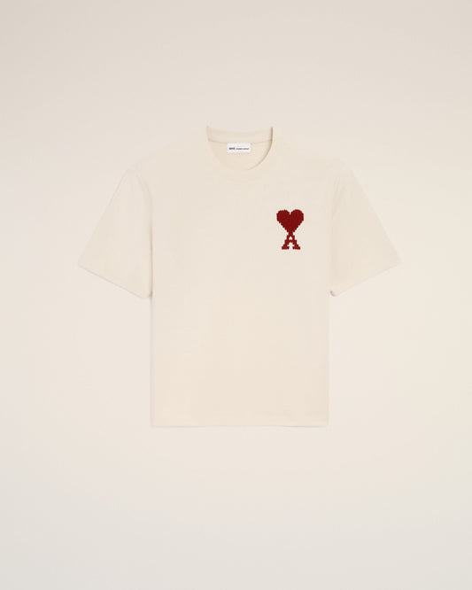 White Cotton Ami De Coeur T-shirt