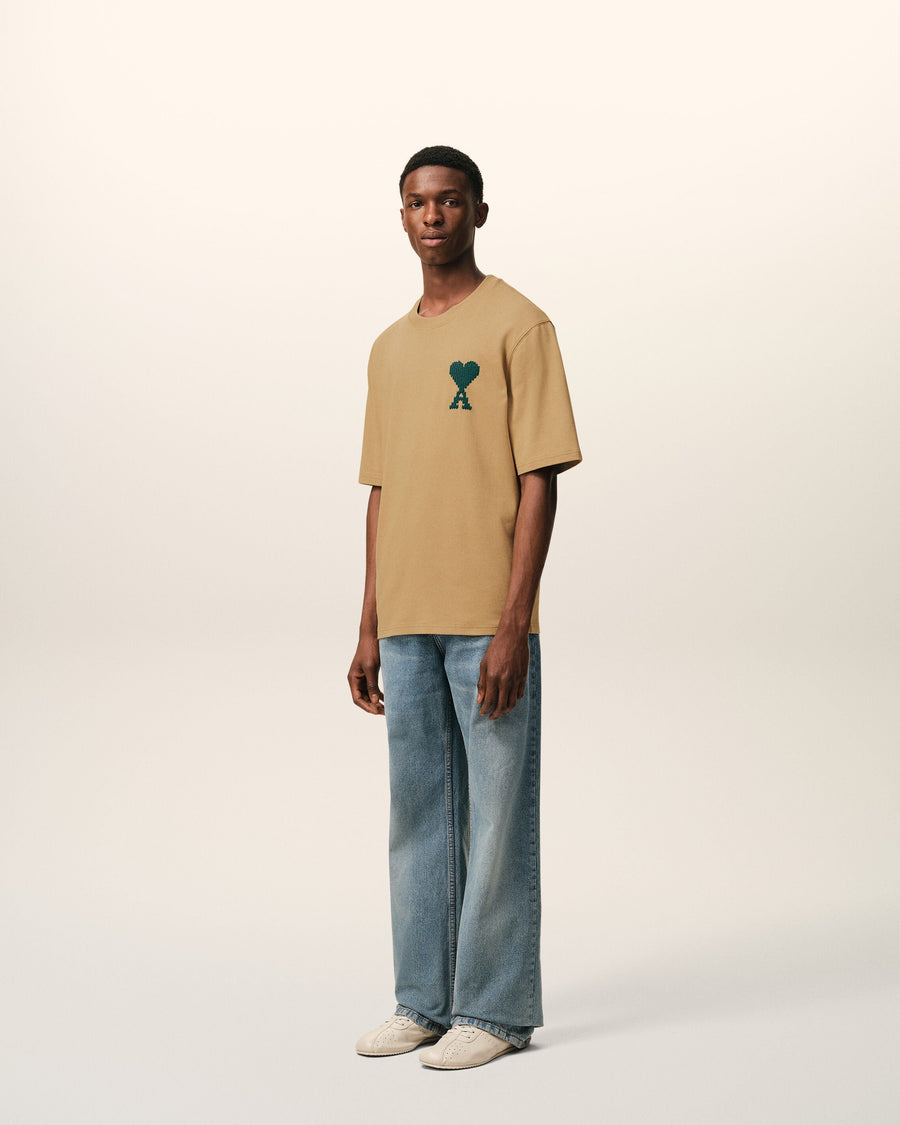 Beige Cotton Ami De Coeur T-shirt